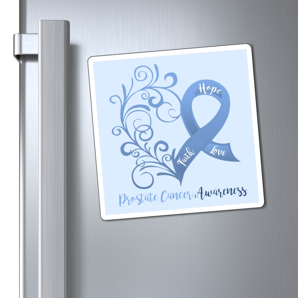 Prostate Cancer Awareness Magnet (White Background) (3 Sizes Available)
