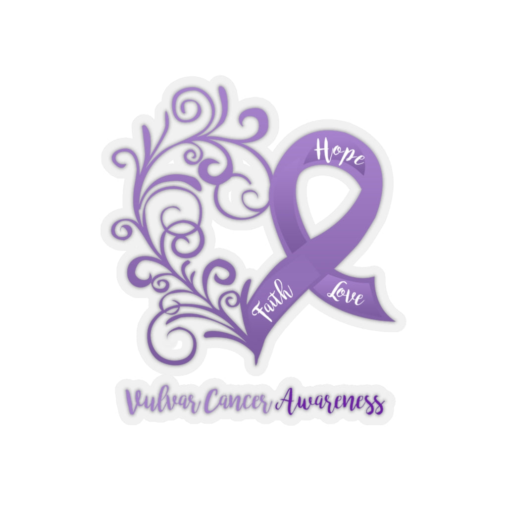 Vulvar Cancer Awareness Sticker