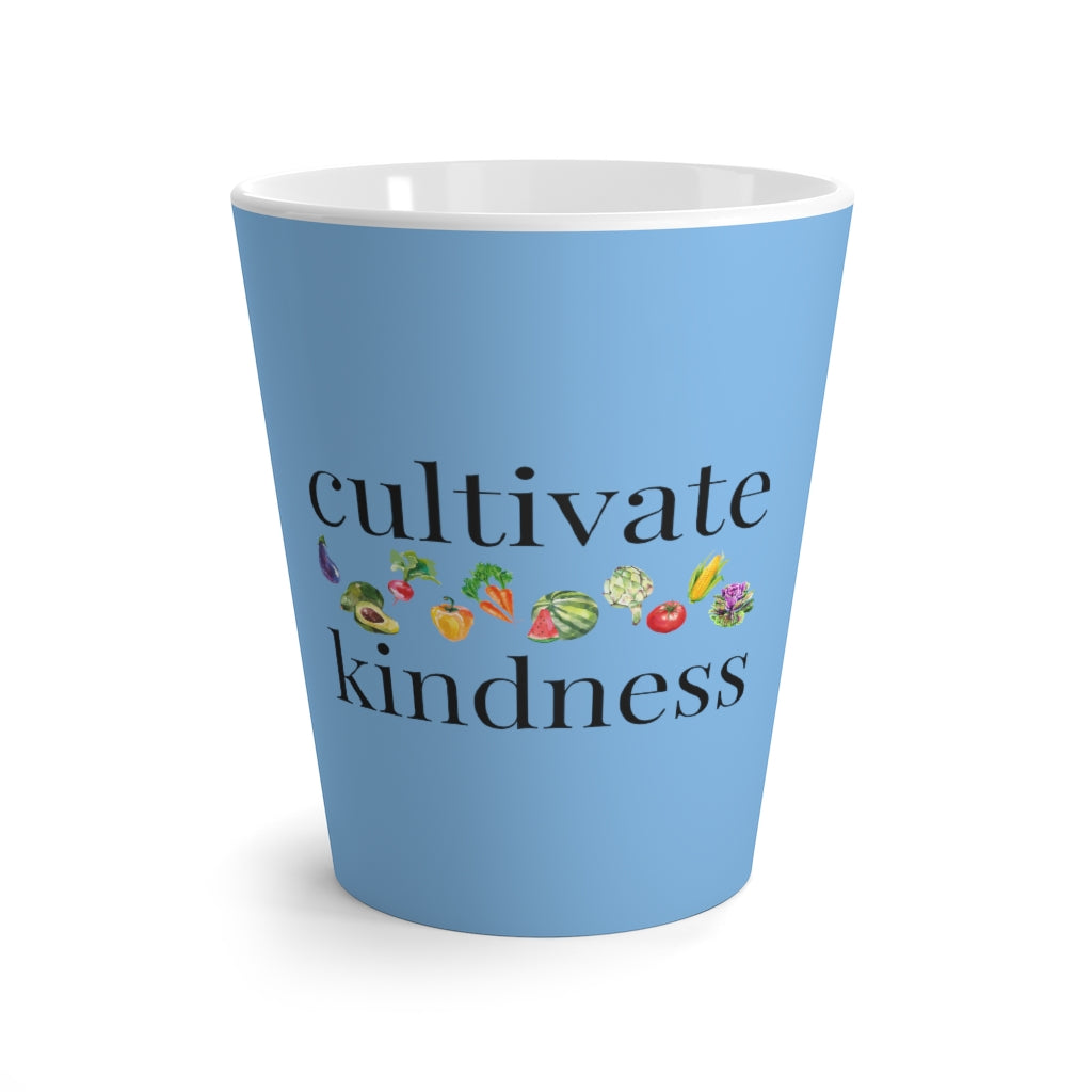 cultivate kindness Light Blue Latte Mug (12 oz.)