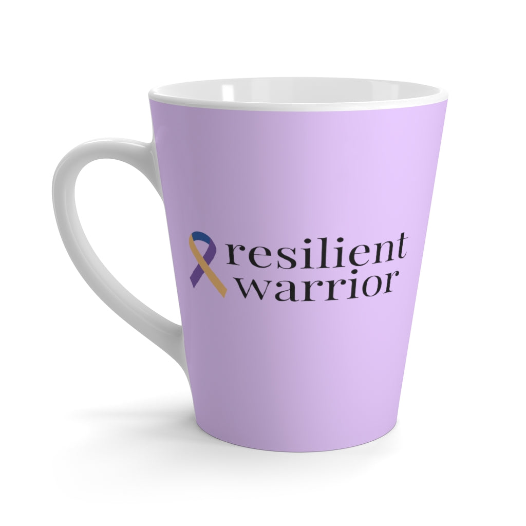 Bladder Cancer "resilient warrior" Mug (12 oz.) (Lavender)