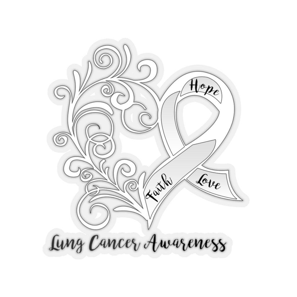 Lung Cancer Awareness Sticker