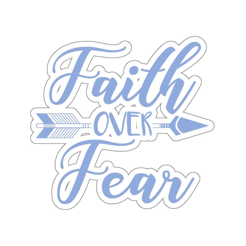 Faith Over Fear Arrow Sticker (3X3)