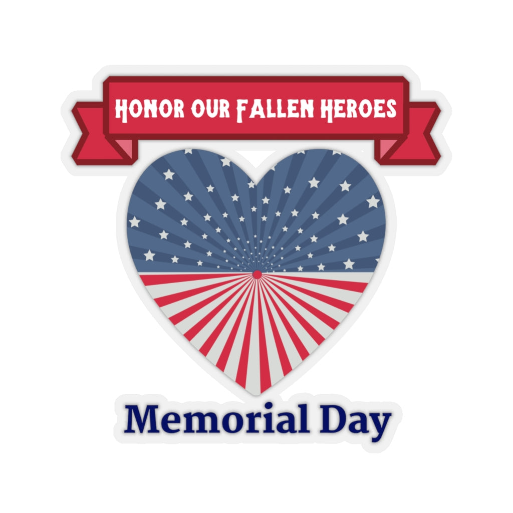 Memorial Day Car Sticker (6X6)