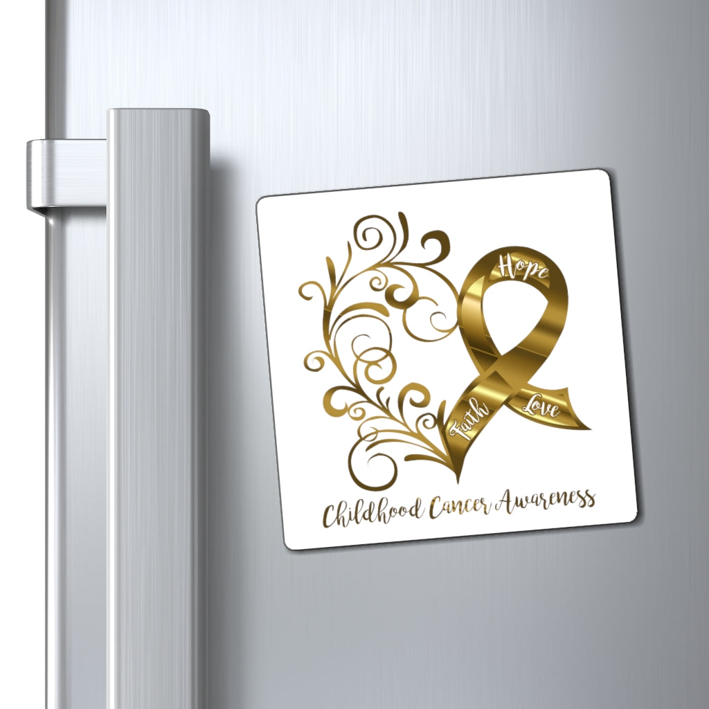 Childhood Cancer Awareness Magnet (3 Sizes Available)