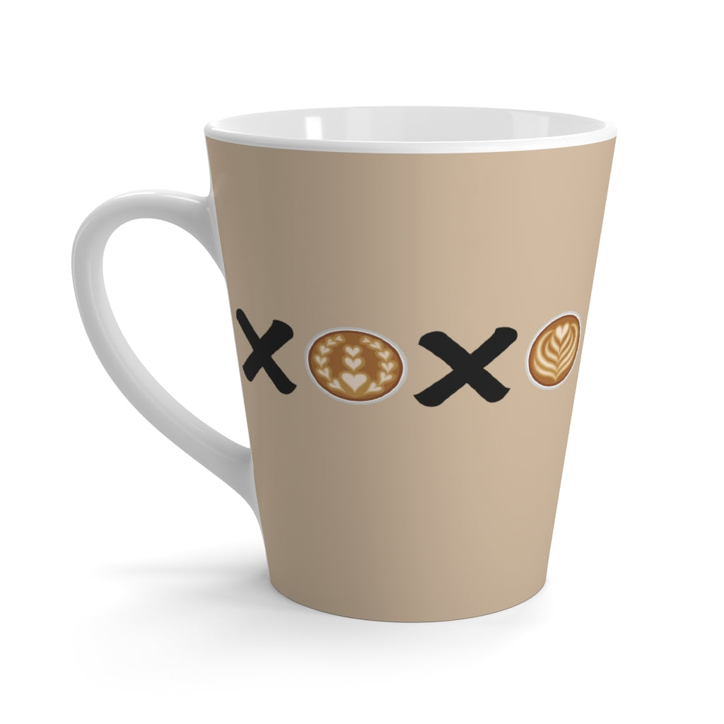 "XOXO Lattes" Light Latte Colored Mug (12 oz.)