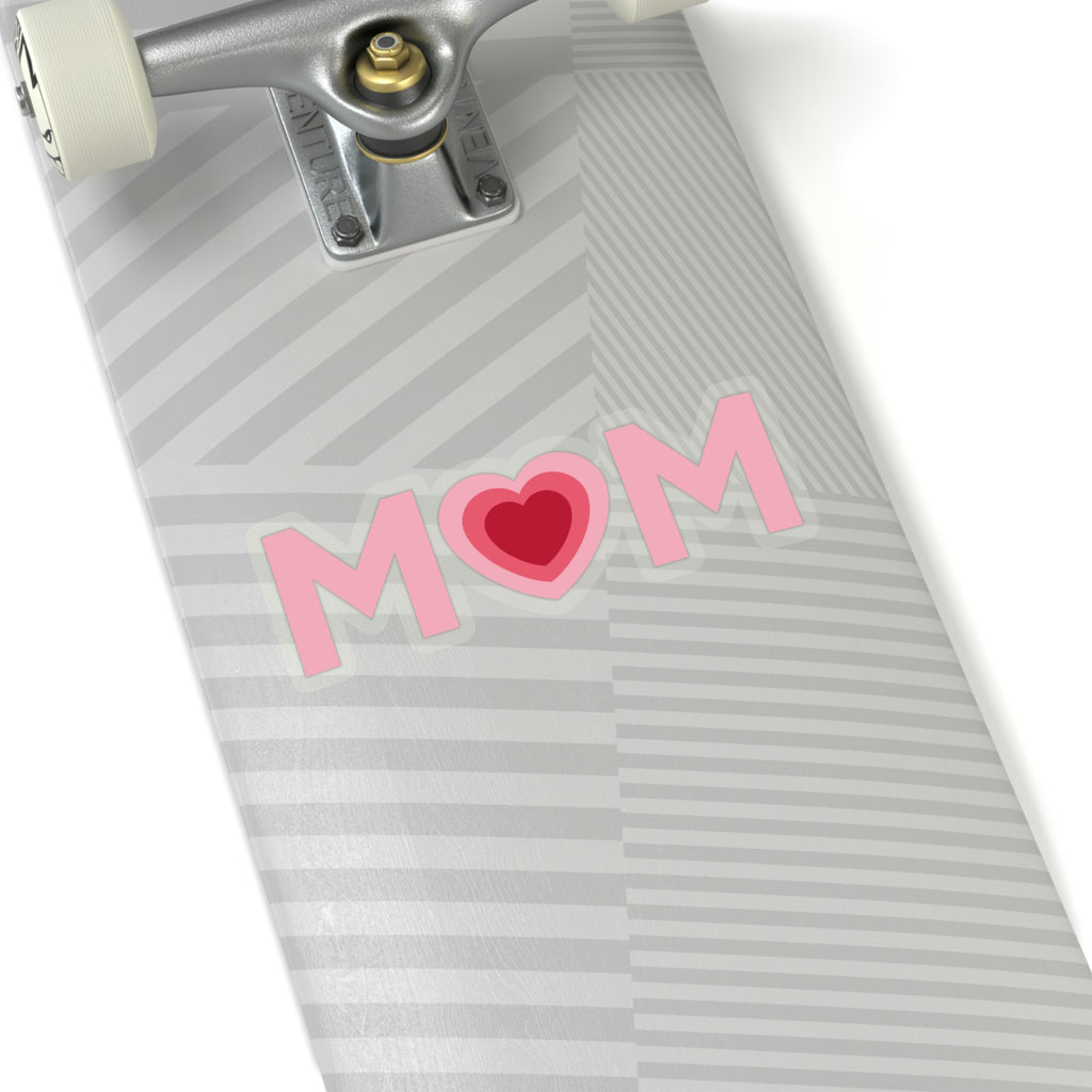 Mom Heart Car Sticker (6 X 6)