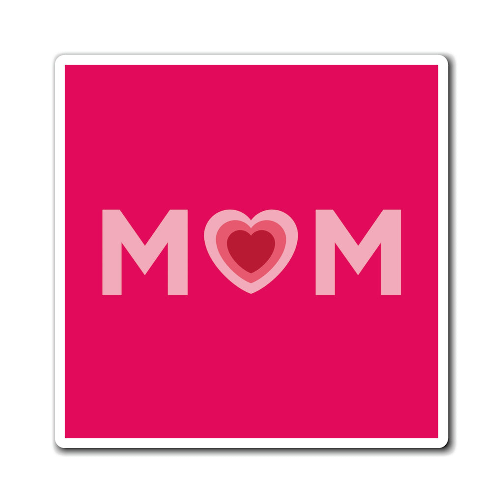 Mom Heart Raspberry Magnet (3 Sizes Available)