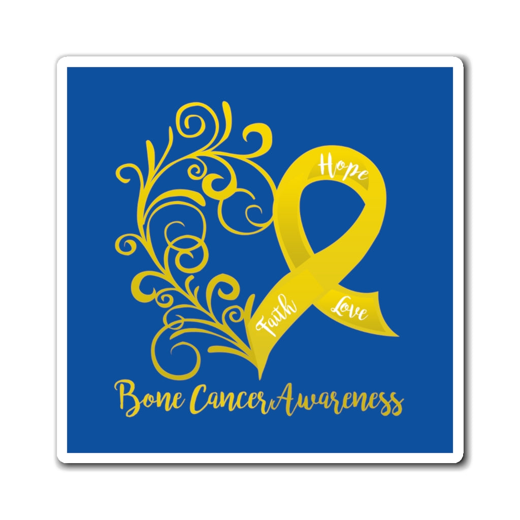 Bone Cancer Awareness Royal Blue Magnet (3 Sizes Available)