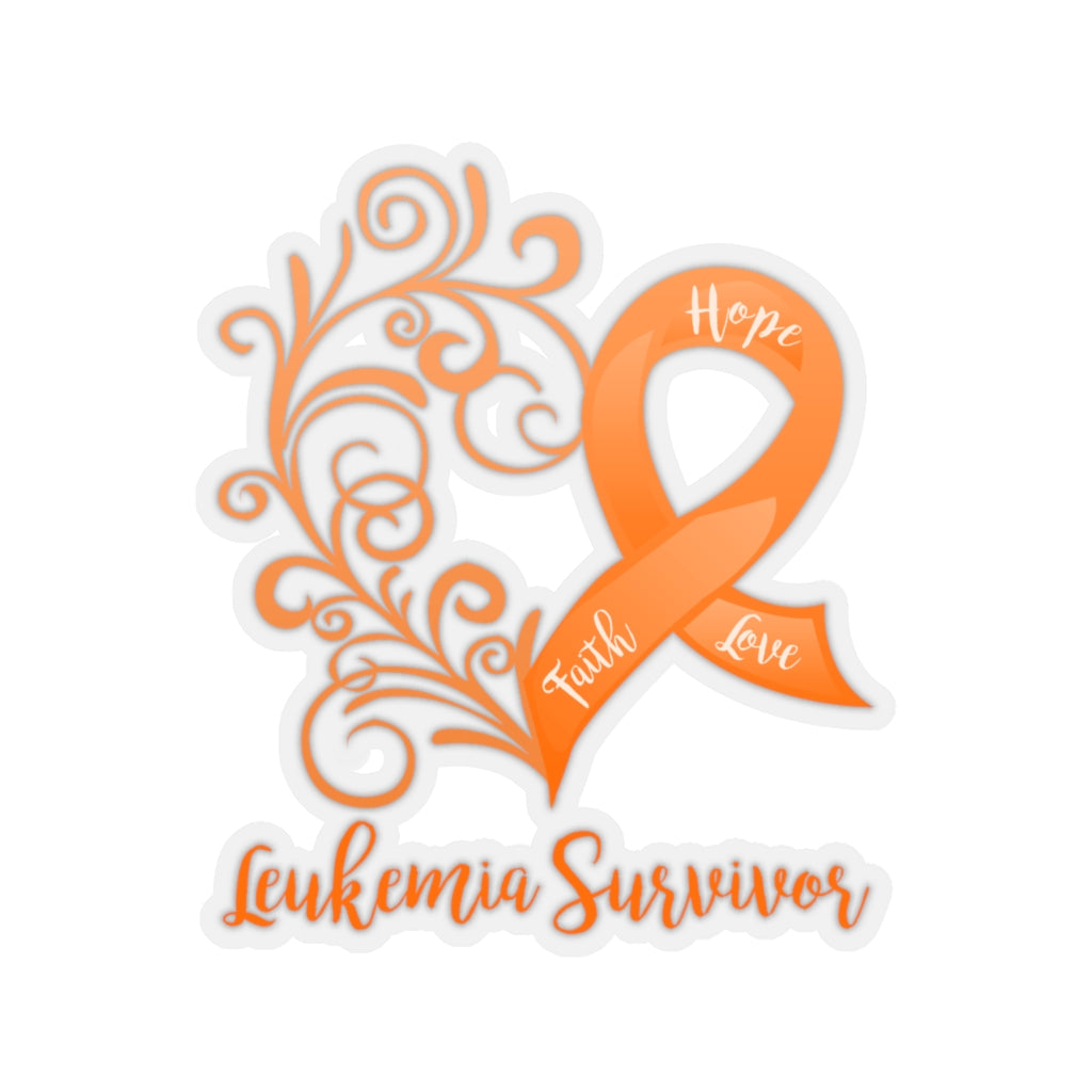 Leukemia Survivor Car Sticker (6 X 6)