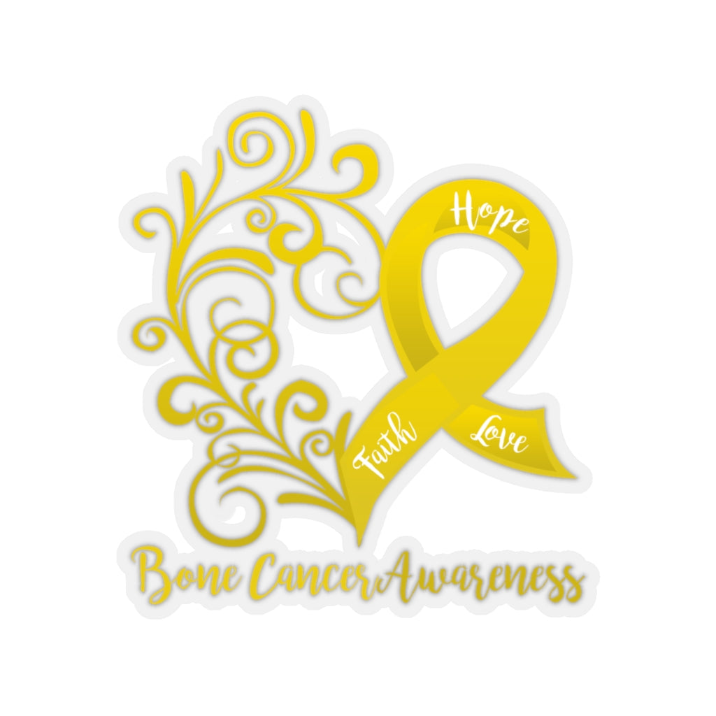 Bone Cancer Awareness Car Sticker (6 X 6)