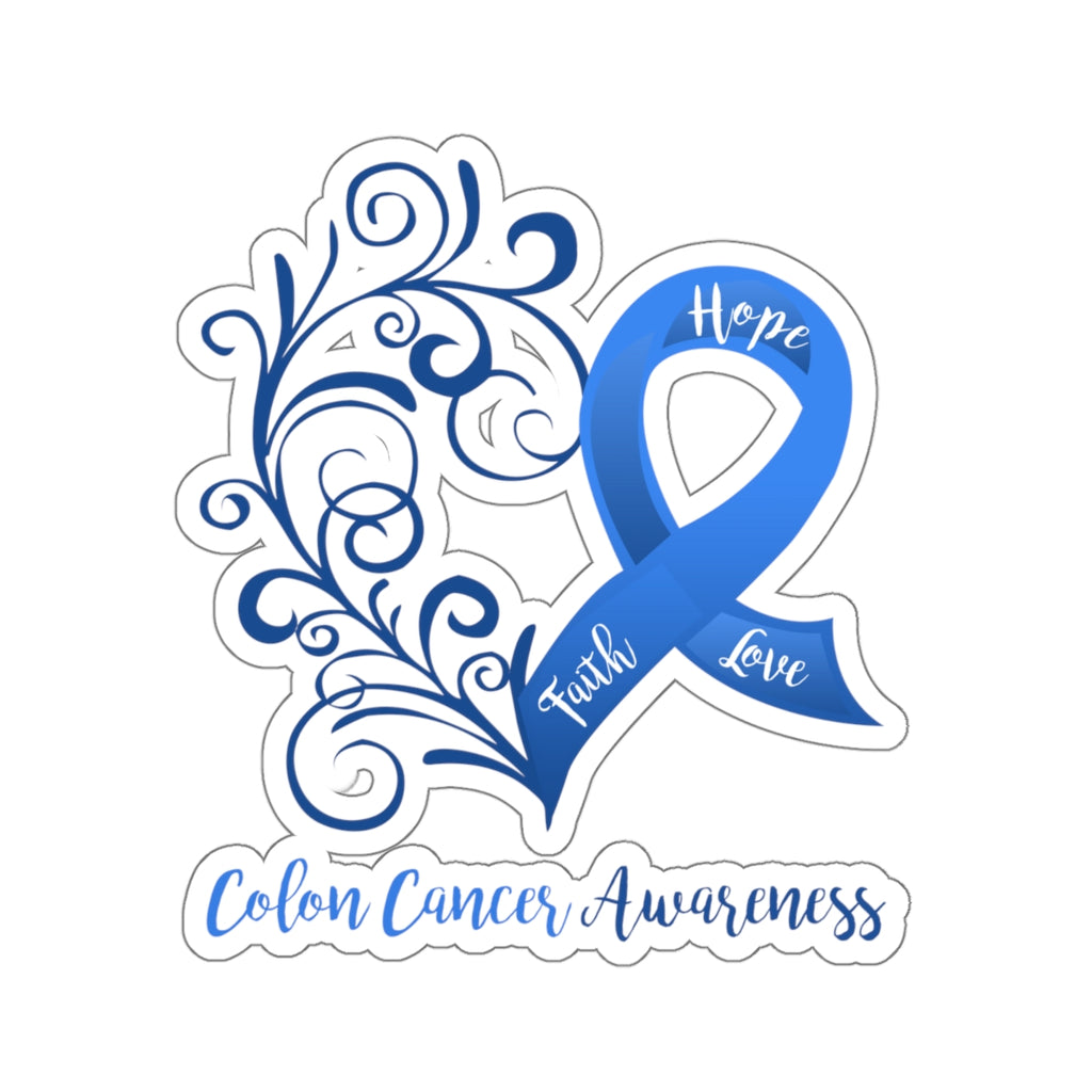 Colon Cancer Awareness Car Sticker (6 X 6)