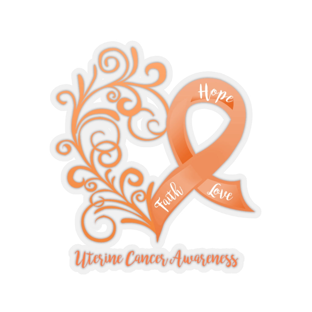 Uterine Cancer Awareness Car Sticker (6 X 6)