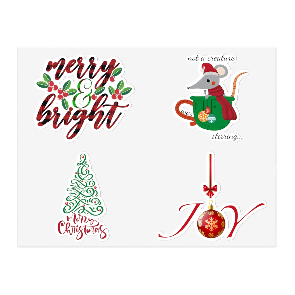 Christmas Designs (8.5 x 11) Sticker Sheet #1