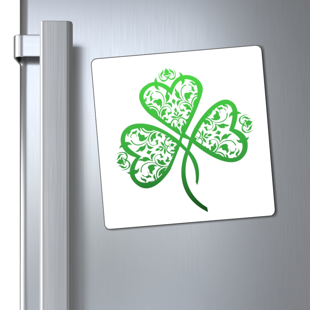 St. Patrick's Day Filigree Shamrock Heart Magnet (3 Sizes Available)