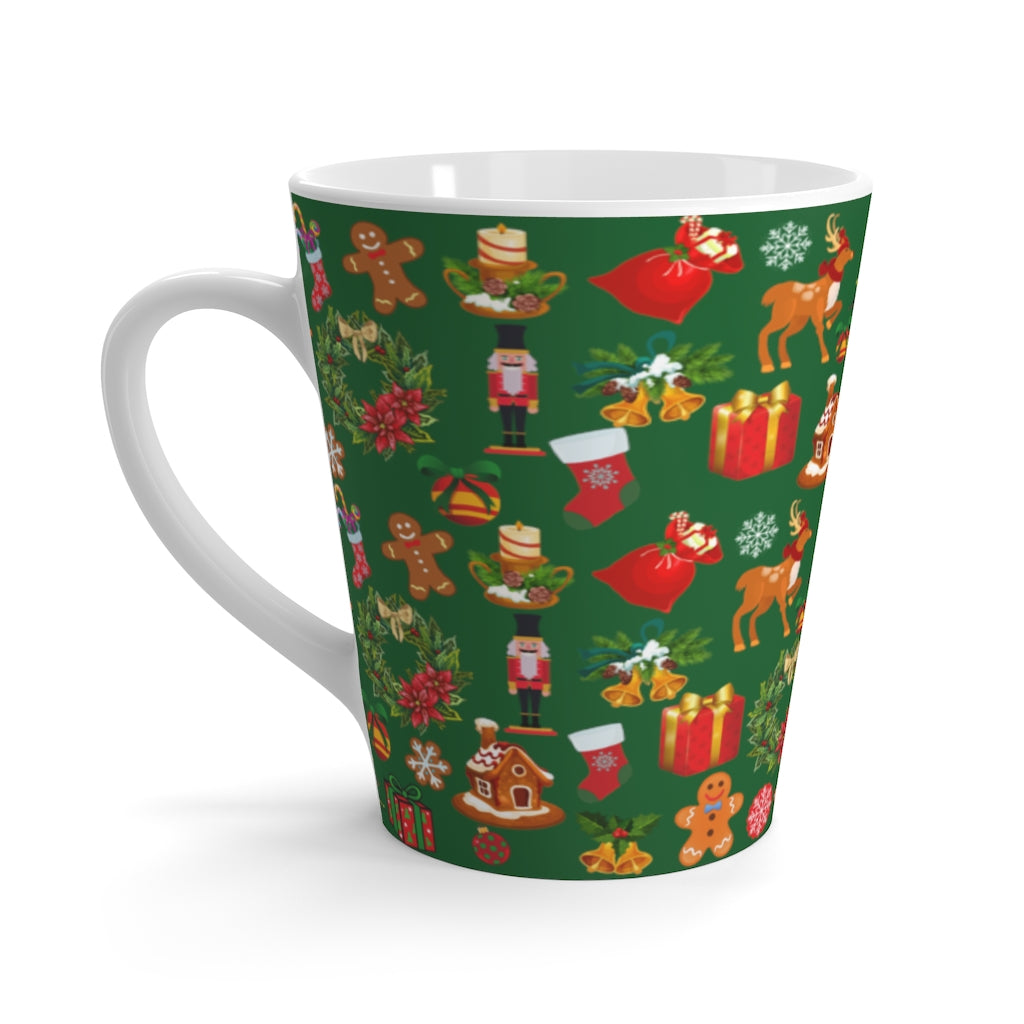 Christmas Joy... Holiday Green Latte Mug (12 oz.)