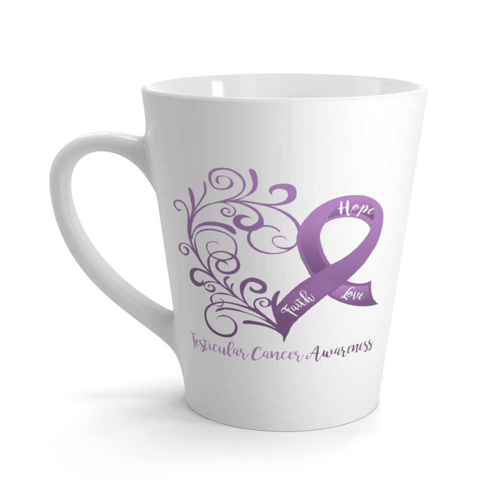 Testicular Cancer Awareness Latte Mug (12 oz.)