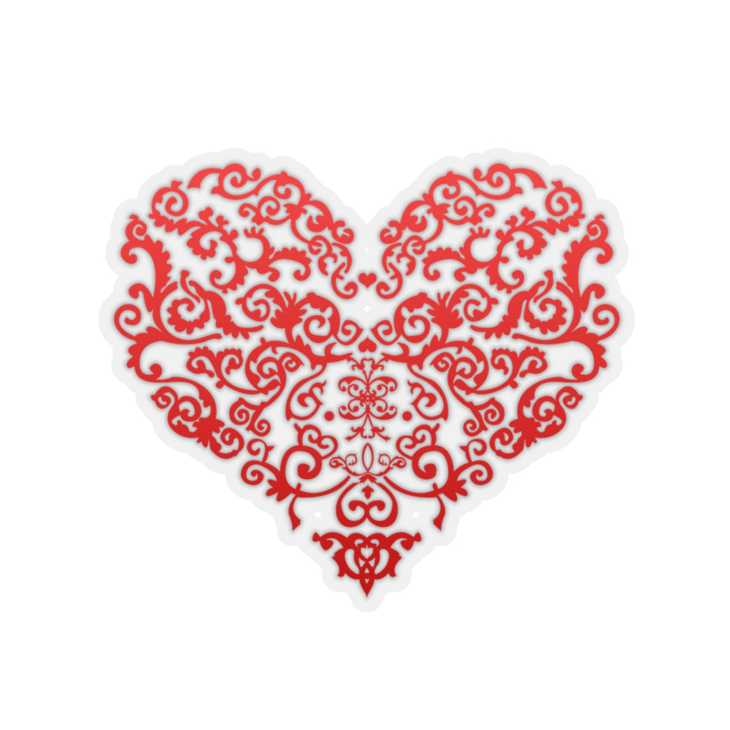 Filigree Heart Sticker (3X3)