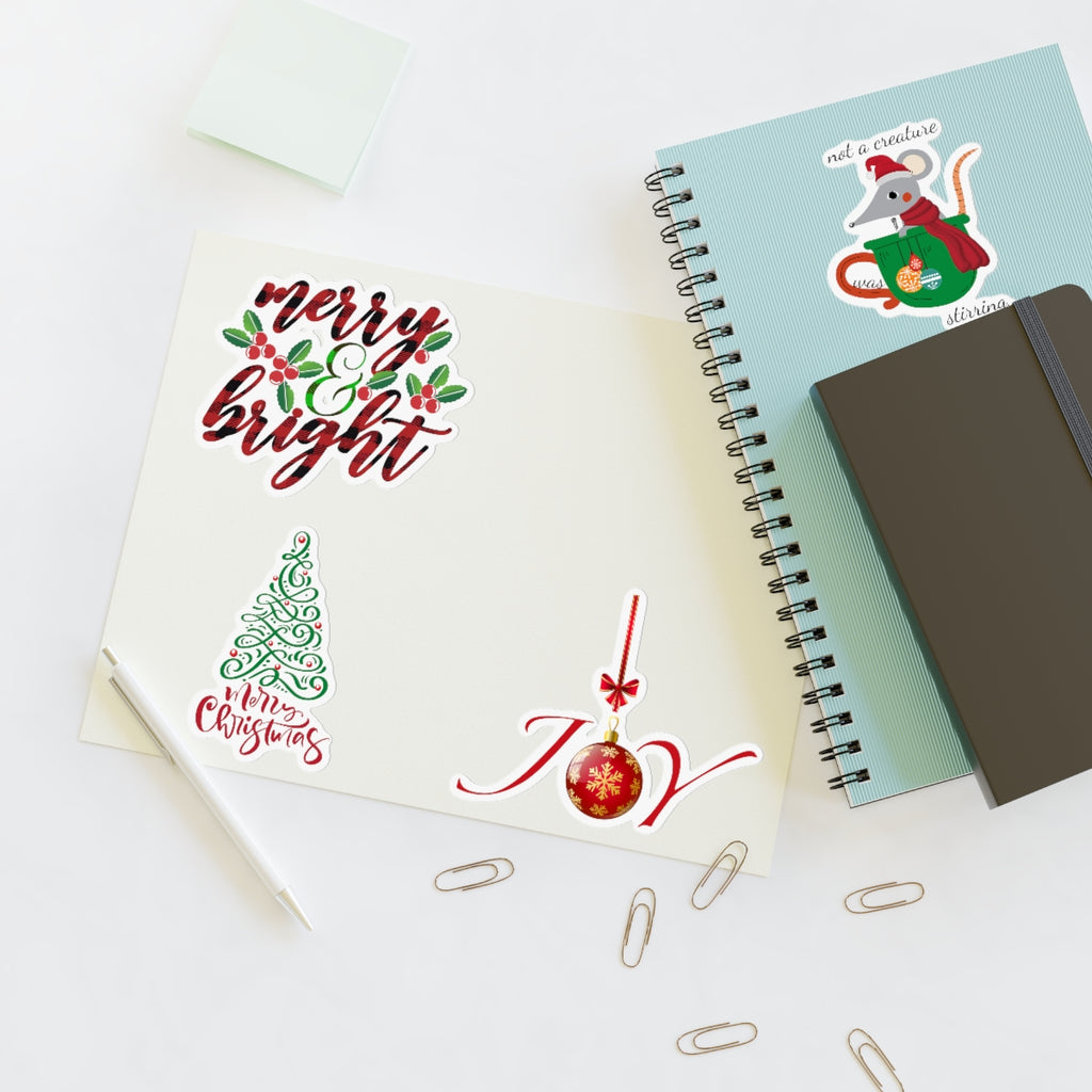 Christmas Designs (8.5 x 11) Sticker Sheet #1