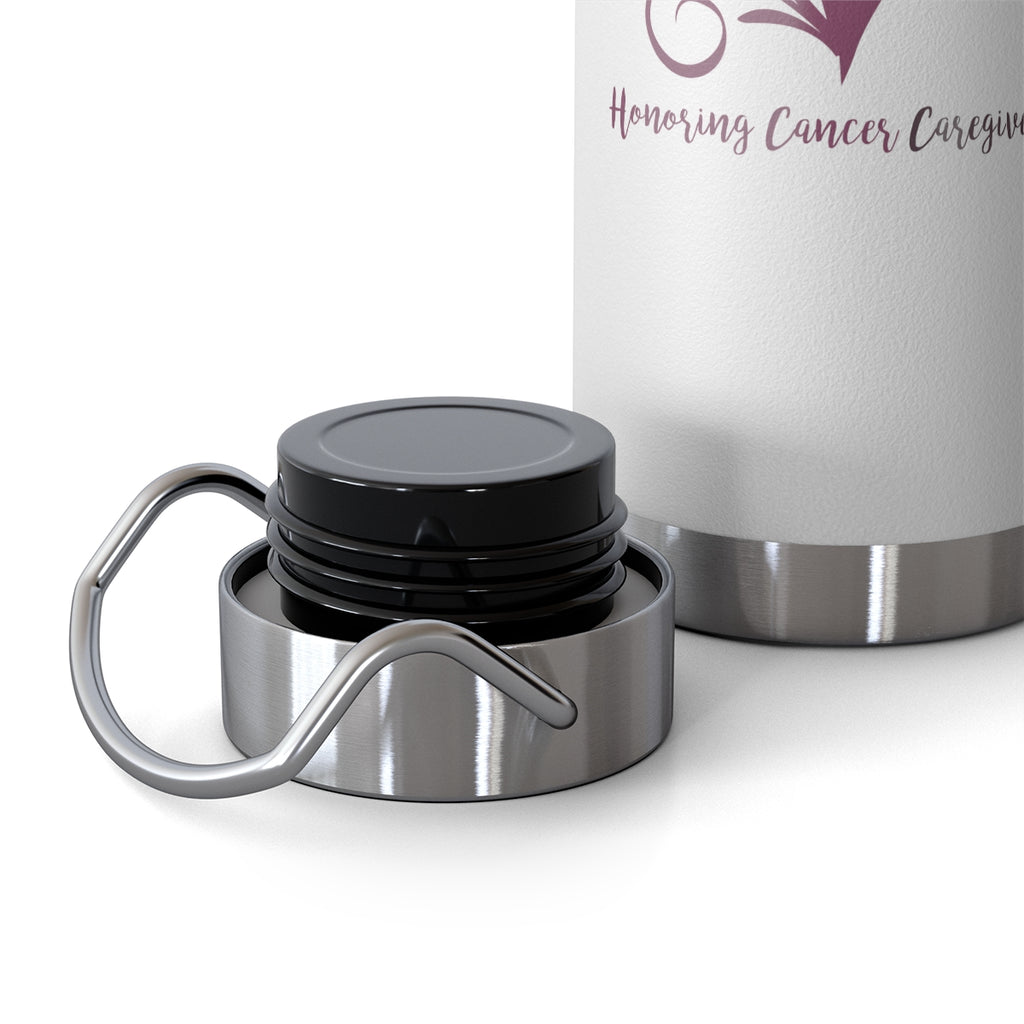 Honoring Cancer Caregivers Copper Vacuum Insulated Bottle, 22oz - 2 Colors Available