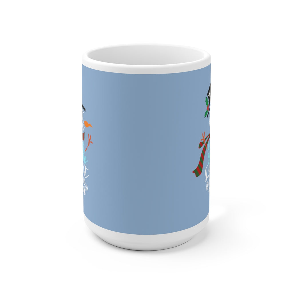 Let It Snow (Denim Blue) Mug (15oz) (Dual Sided-Design)