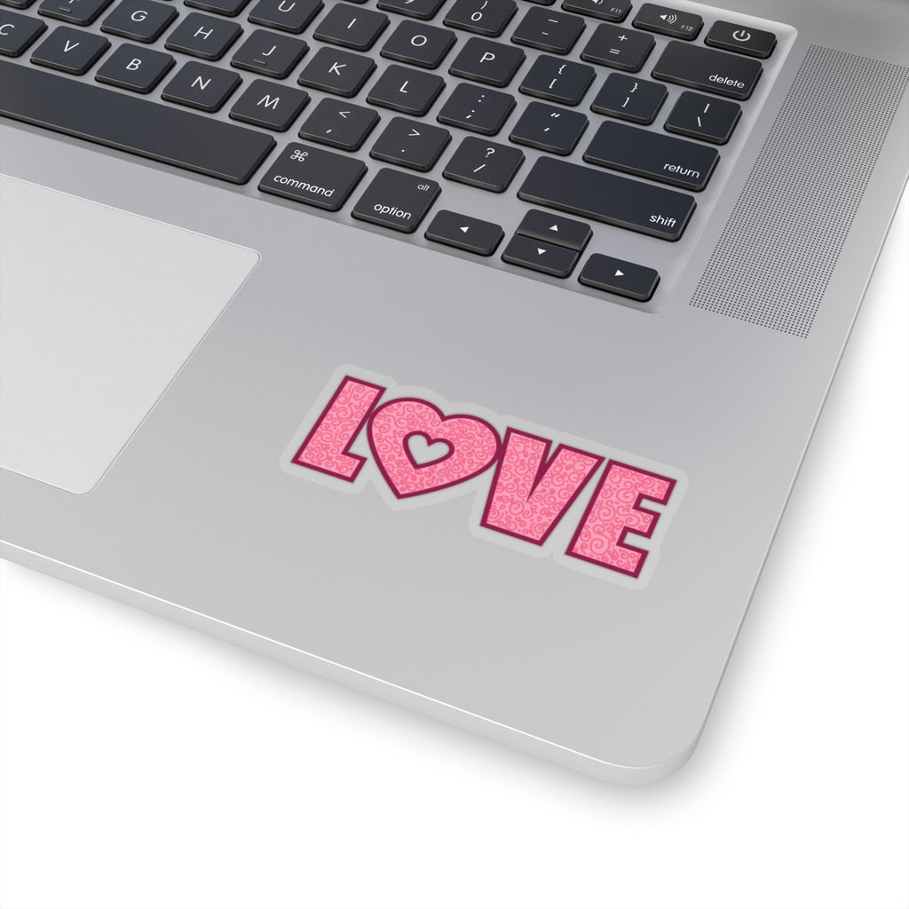 Valentines Love Heart Sticker (3X3)