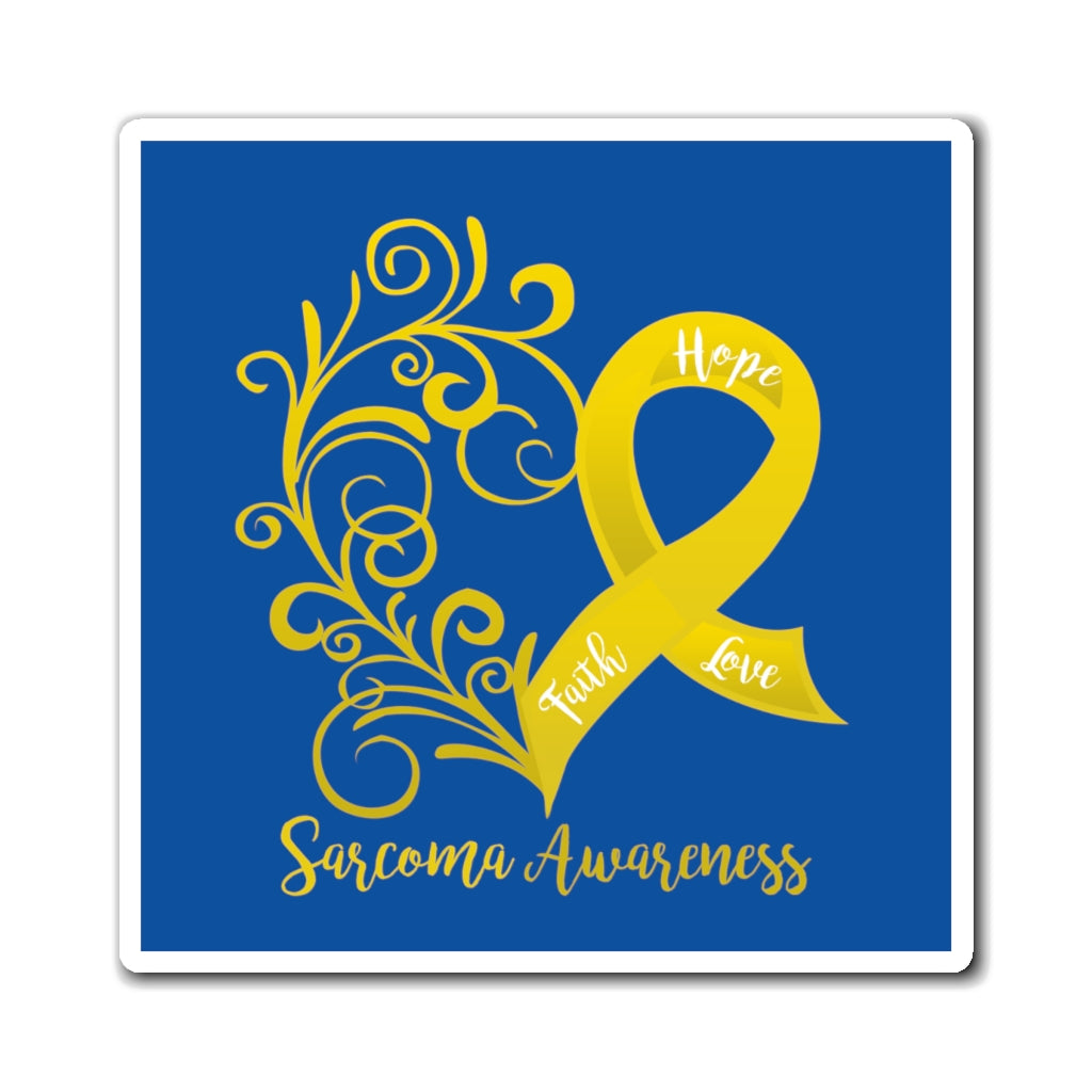 Sarcoma Awareness Royal Blue Magnet (3 Sizes Available)