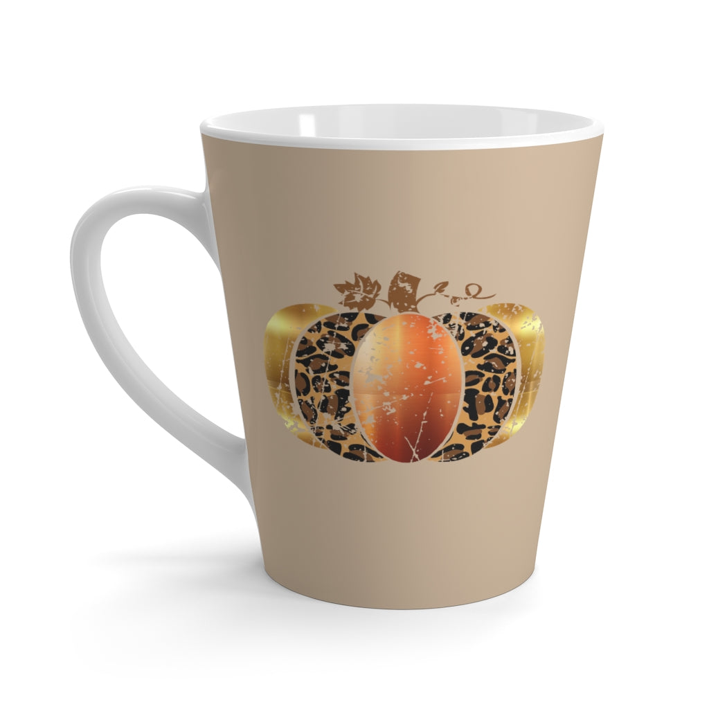 Leopard Bronze Pumpkin "Light Latte Colored" Mug (12 oz.)