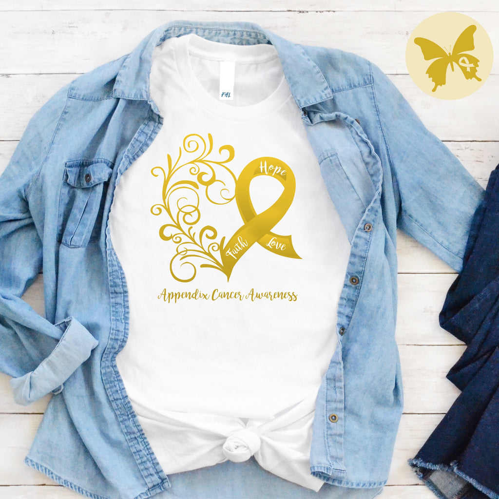 Appendix Cancer Awareness T-Shirt (Several Colors Available)