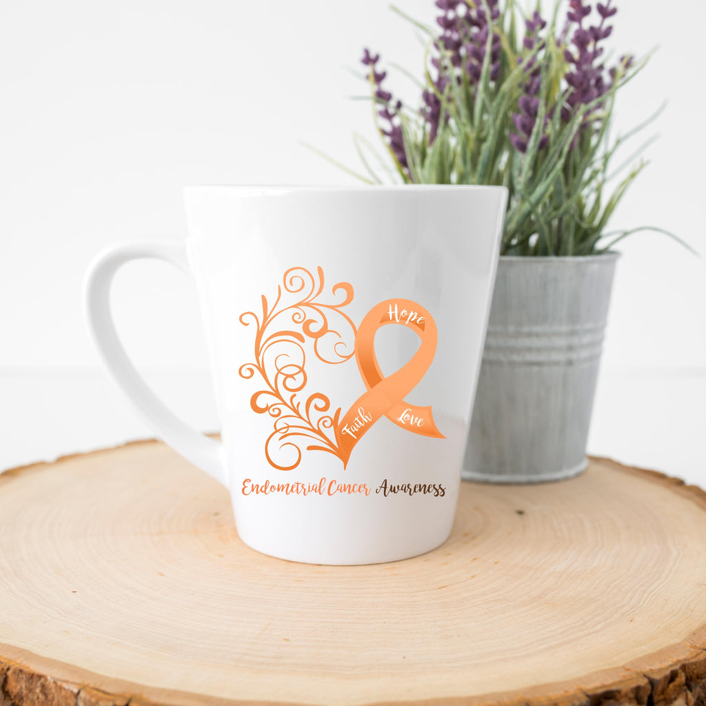 Endometrial Cancer Awareness Latte Mug (12 oz.)