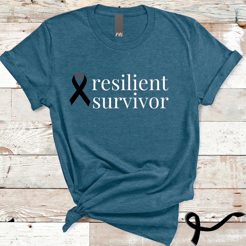 Melanoma & Skin Cancer resilient survivor T-Shirt