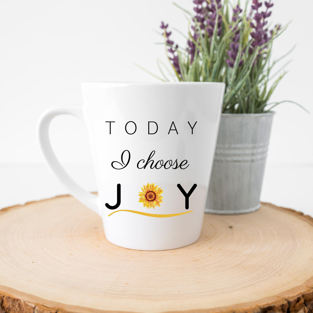 "Today I Choose Joy" Latte Mug (12 oz.)