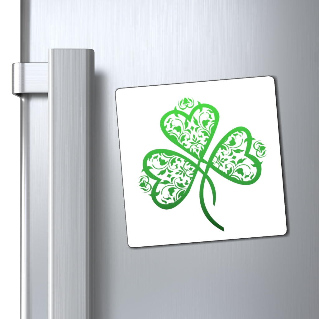 St. Patrick's Day Filigree Shamrock Heart Magnet (3 Sizes Available)