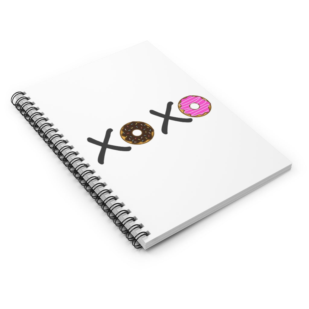 XOXO Donuts Spiral Journal - Ruled Line