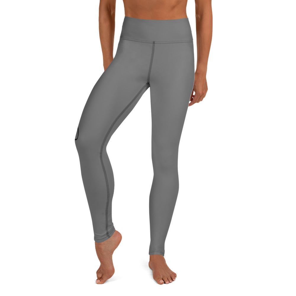 Skin Cancer/Melanoma "Warrior" Yoga Full Length Leggings (Dark Grey)