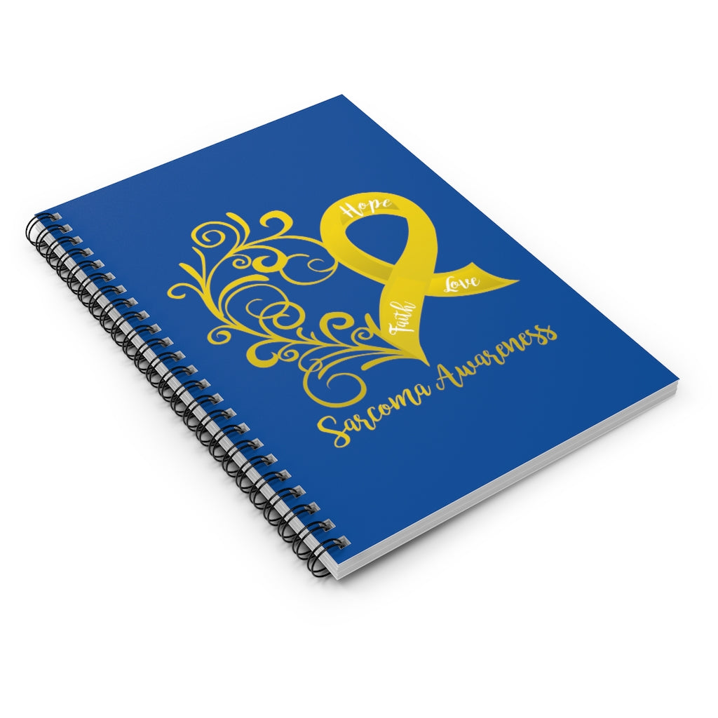Sarcoma Awareness Royal Blue Spiral Journal - Ruled Line