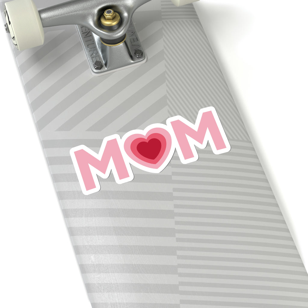 Mom Heart Car Sticker (6 X 6)