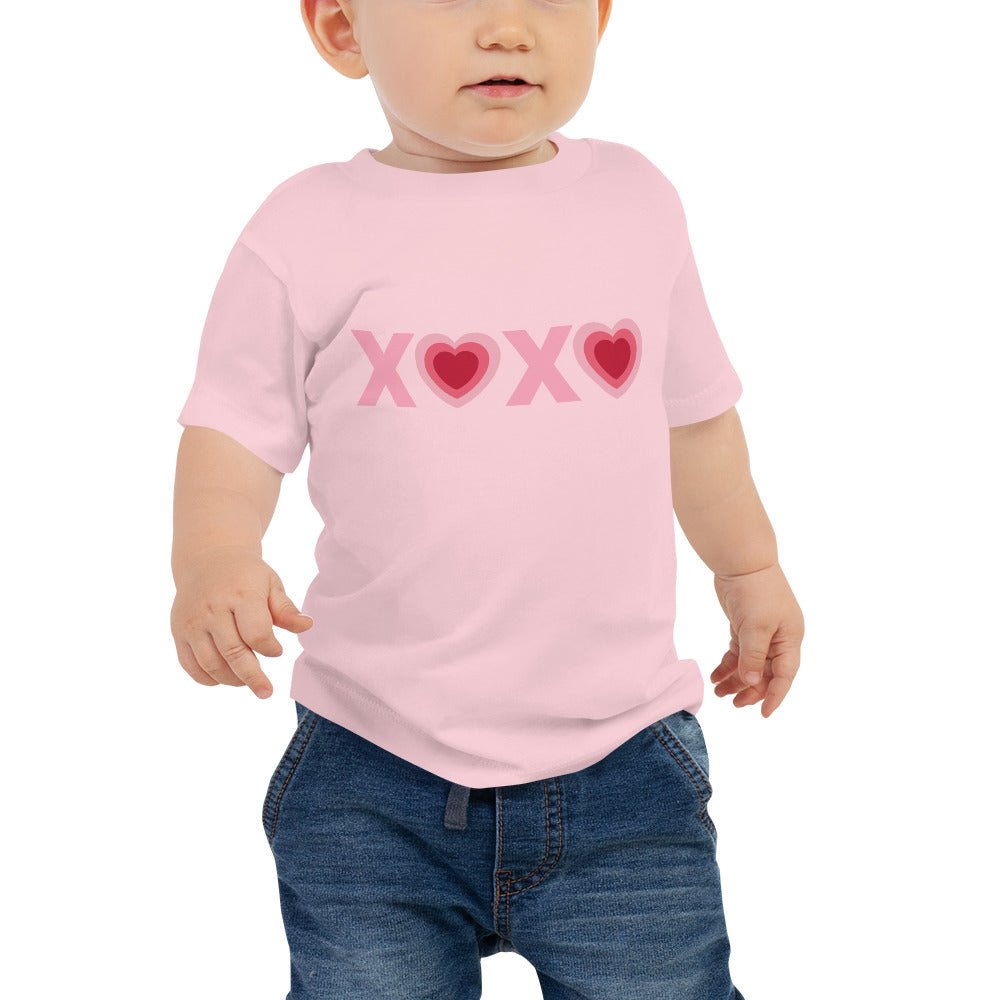 Valentine's XOXO Heart Baby Jersey Short Sleeve Tee