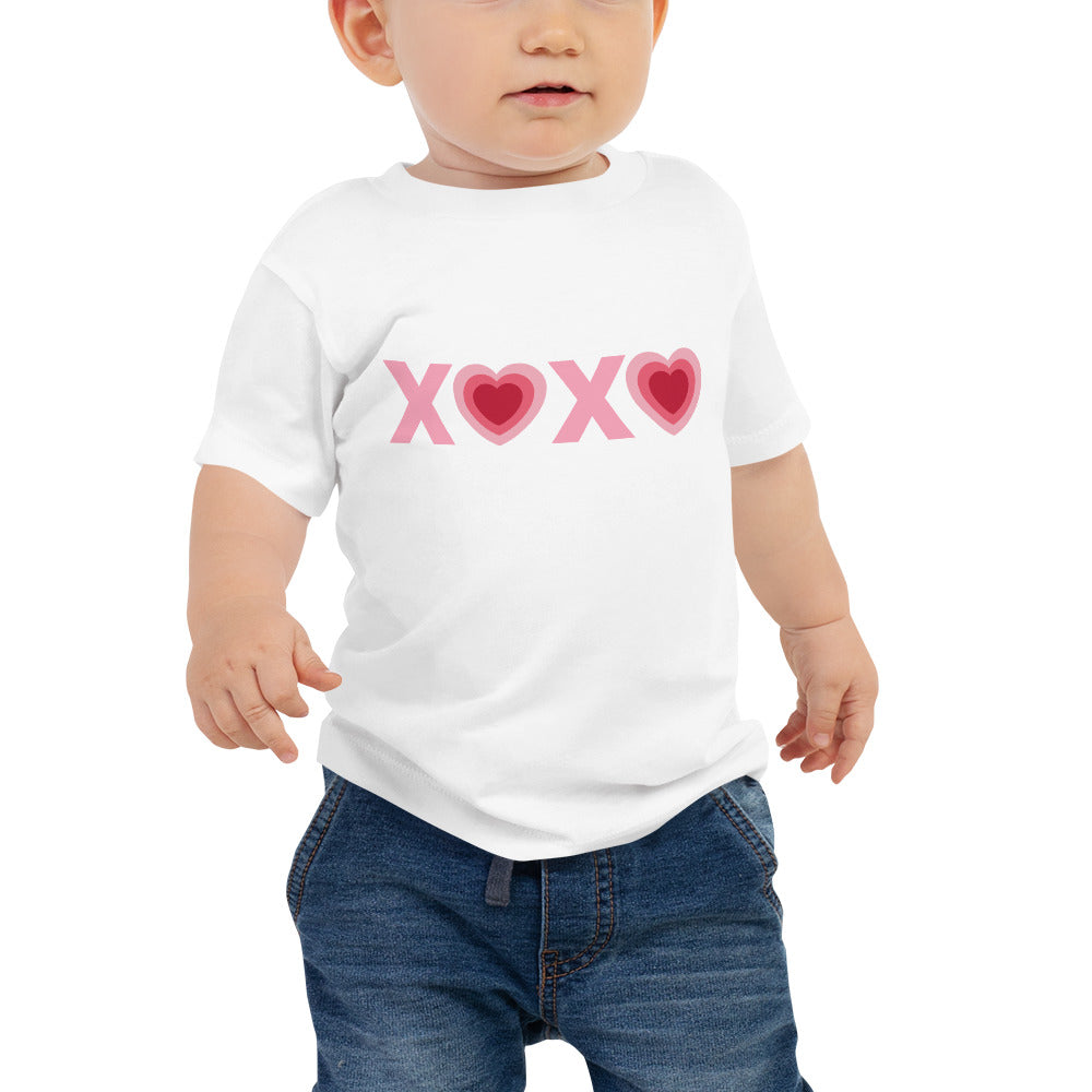 Valentine's XOXO Heart Baby Jersey Short Sleeve Tee