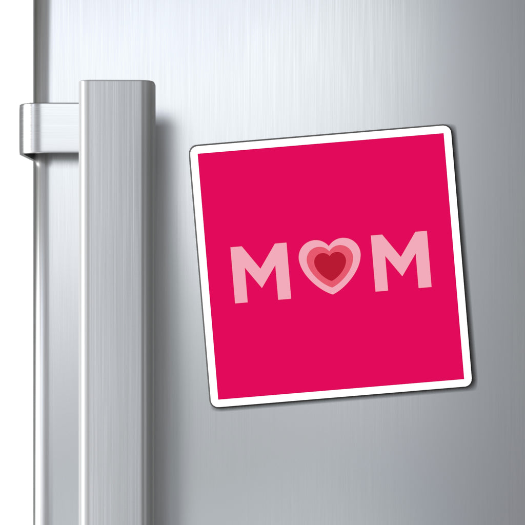 Mom Heart Raspberry Magnet (3 Sizes Available)