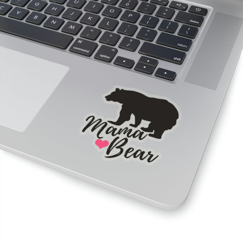 Mama Bear Script Heart Sticker (3 x 3)