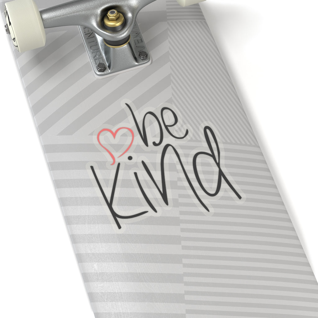 be kind Heart Car Sticker (6X6)