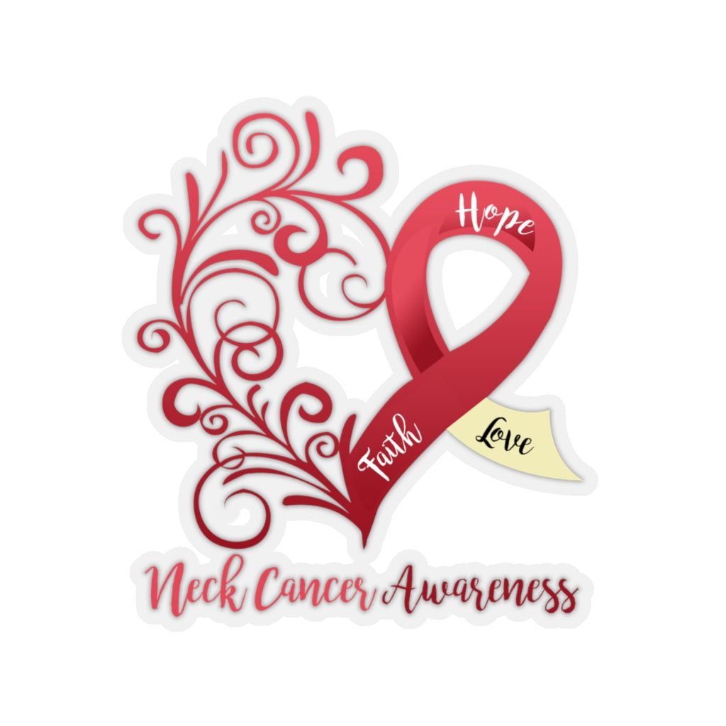 Neck Cancer Awareness Sticker
