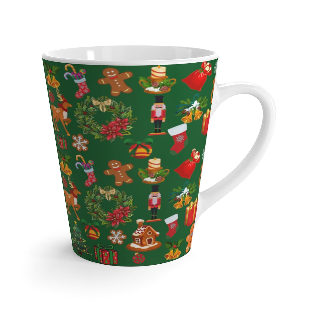 Christmas Joy... Holiday Green Latte Mug (12 oz.)