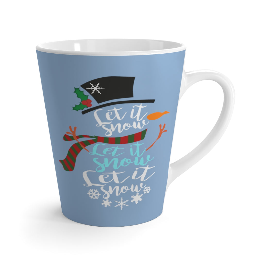 Let It Snow Light Denim Latte Mug (12 oz.)