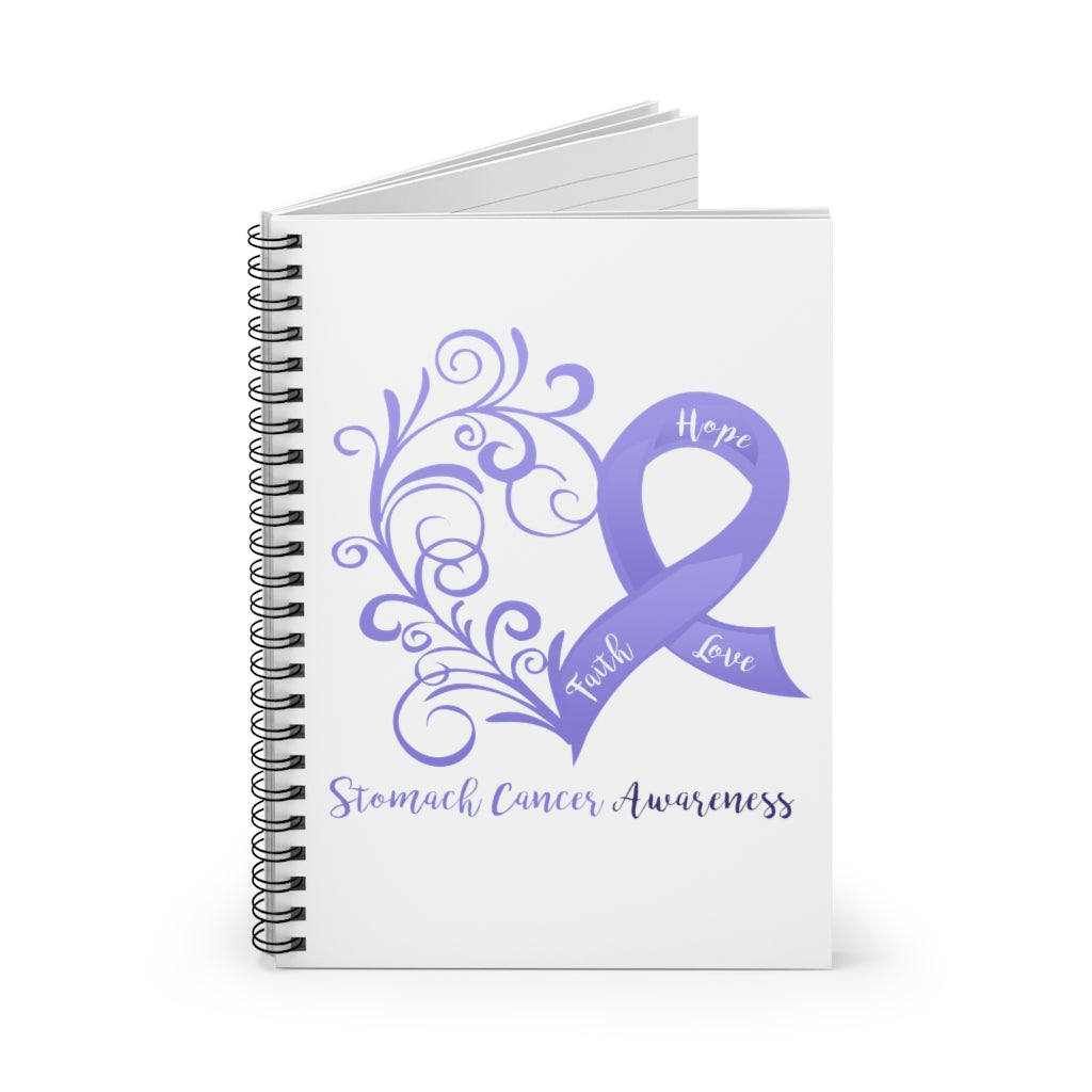 Stomach Cancer Awareness Spiral Journal - Ruled Line