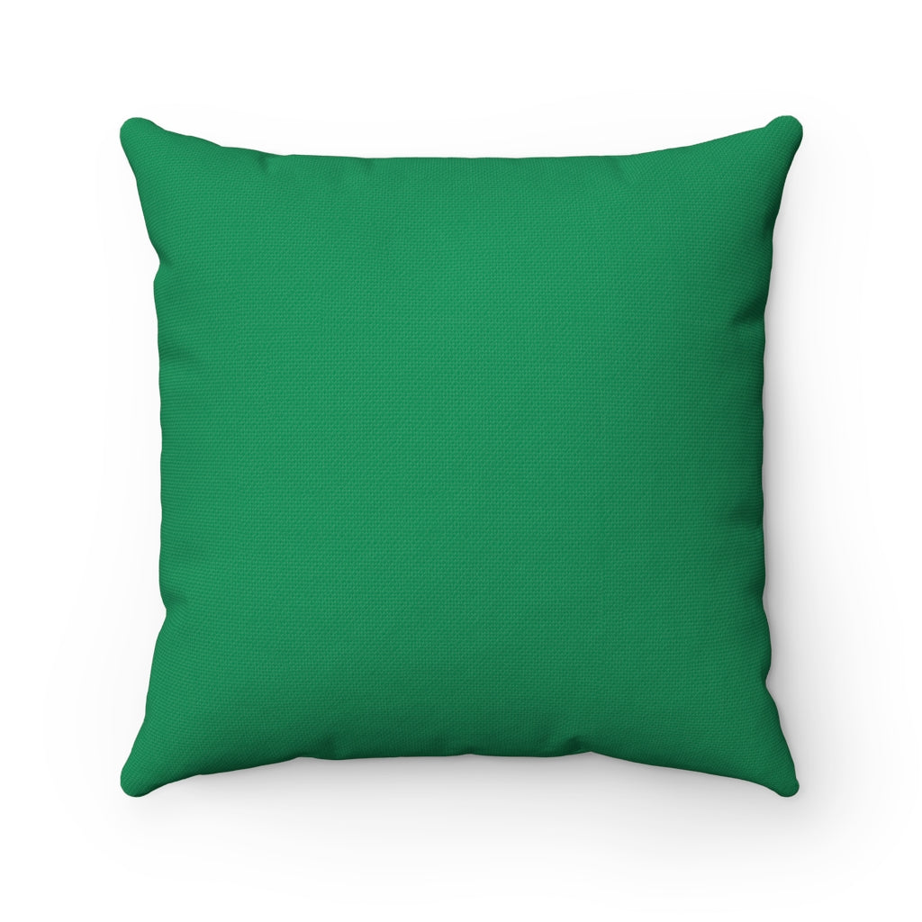 St. Patrick's Day Filigree Shamrock "Kelly Green" Square Pillow (20 X 20)