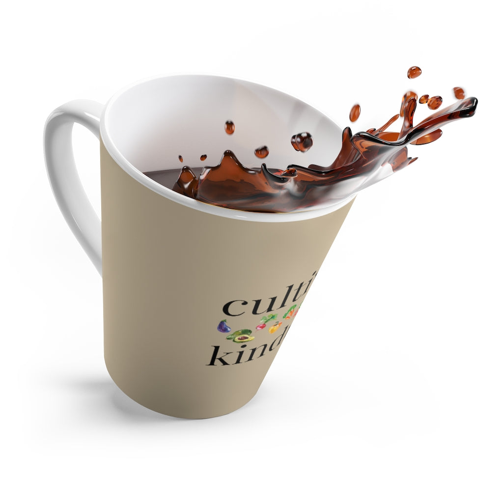 cultivate kindness Khaki Latte Mug (12 oz.)