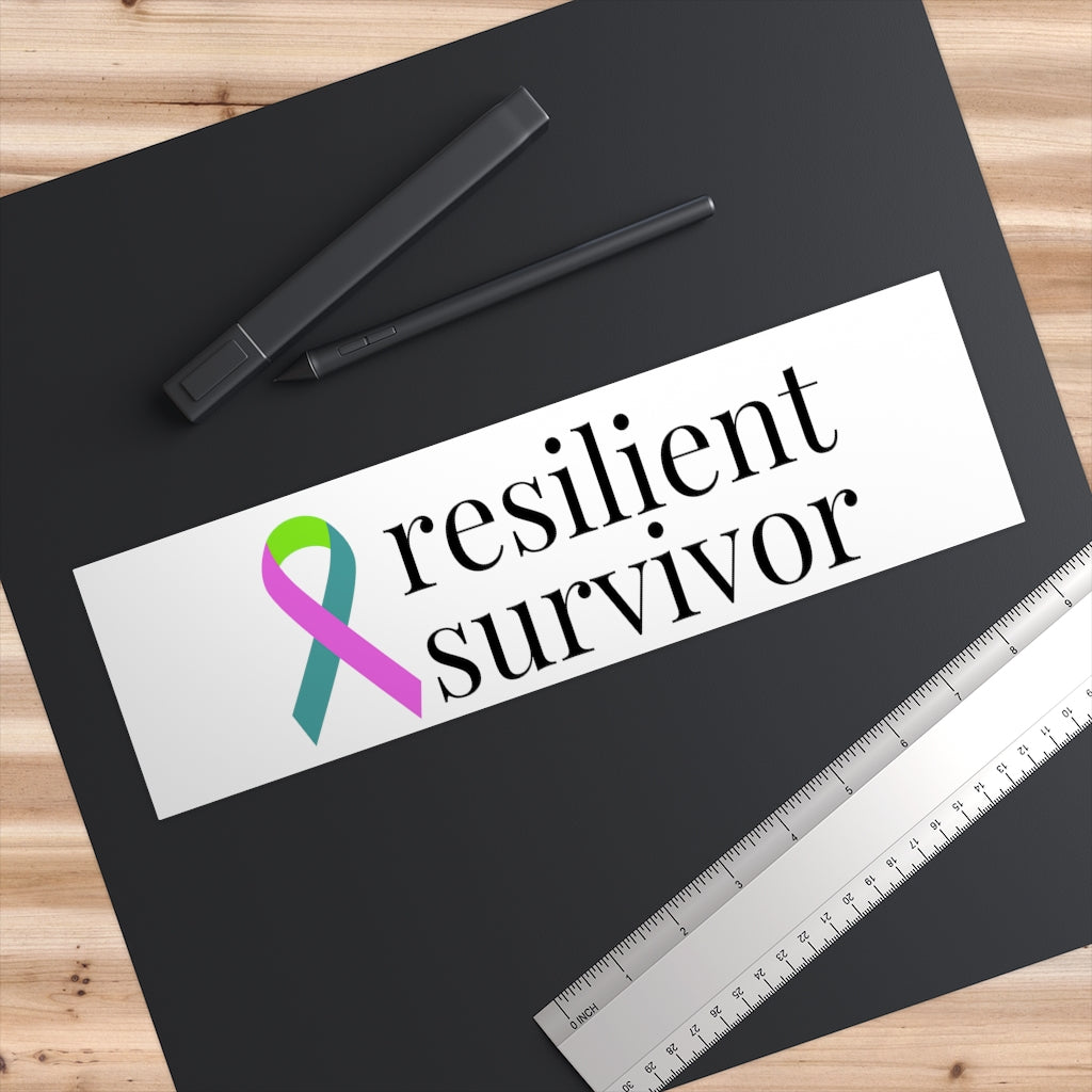Metatstatic Breast Cancer resilient survivor Bumper Sticker