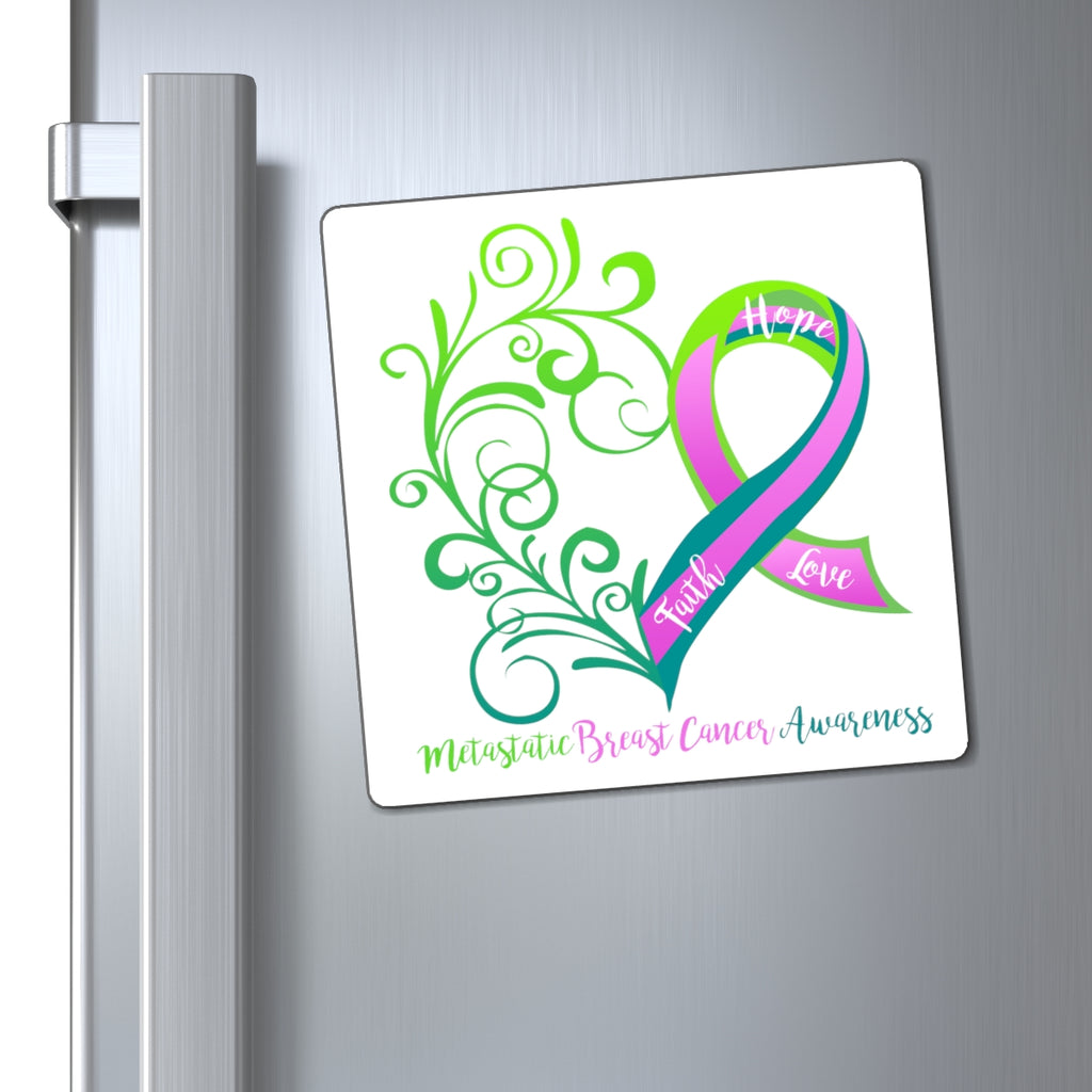 Metastatic Breast Cancer Awareness Magnet (3 Sizes Available)