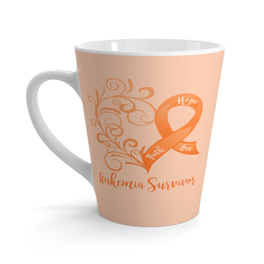 Leukemia Survivor Orange Latte Mug (12 oz.)